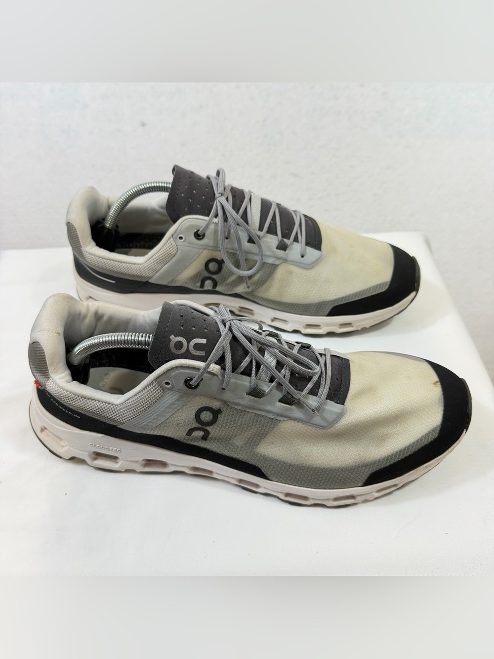 On Cloud CloudVista Men's Running Trail Shoe Glacier Beige Size US 12.5 M